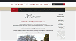 Desktop Screenshot of brookshirecondo.com