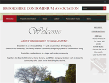 Tablet Screenshot of brookshirecondo.com